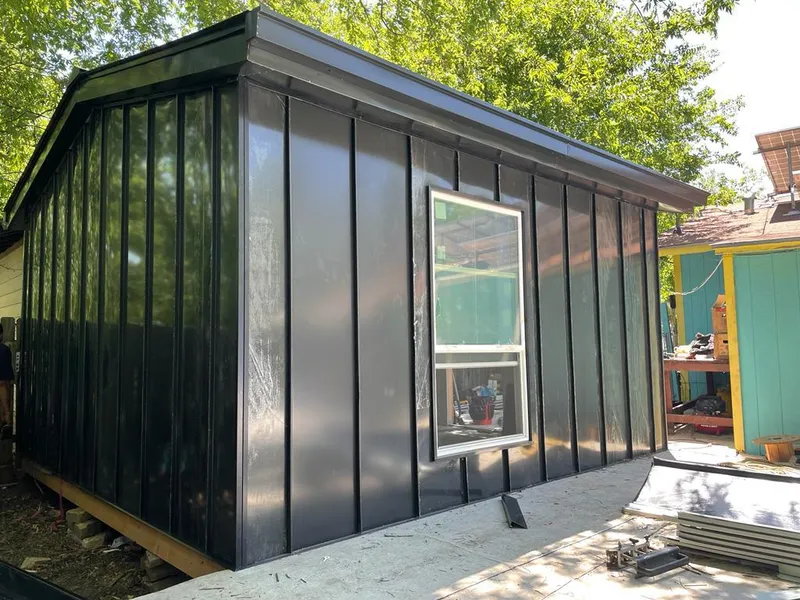 Black standing seam metal wall panels for Roof Inspection in Lopatcong